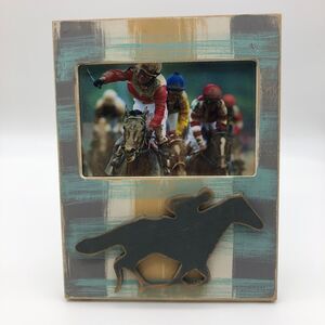 I've Been Framed by Amy Picture Frame 3D Wood Horse Racing Equestrian Derby KY